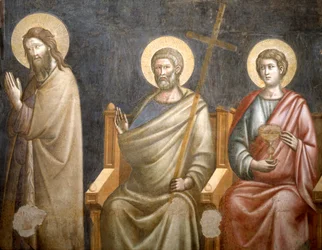 Figuras de santos (detalle) del Juicio Final, segunda mitad del siglo XIII